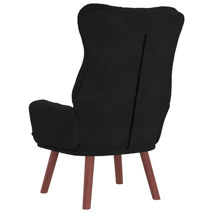 Sedia rilassante Nero 69 x 74 x 93 cm Velluto
