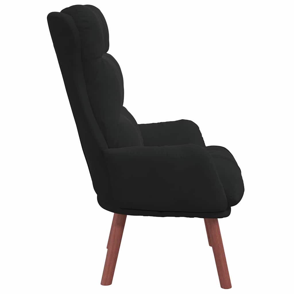 Sedia rilassante Nero 69 x 74 x 93 cm Velluto