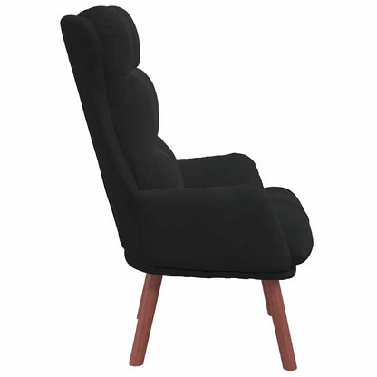 Sedia rilassante Nero 69 x 74 x 93 cm Velluto
