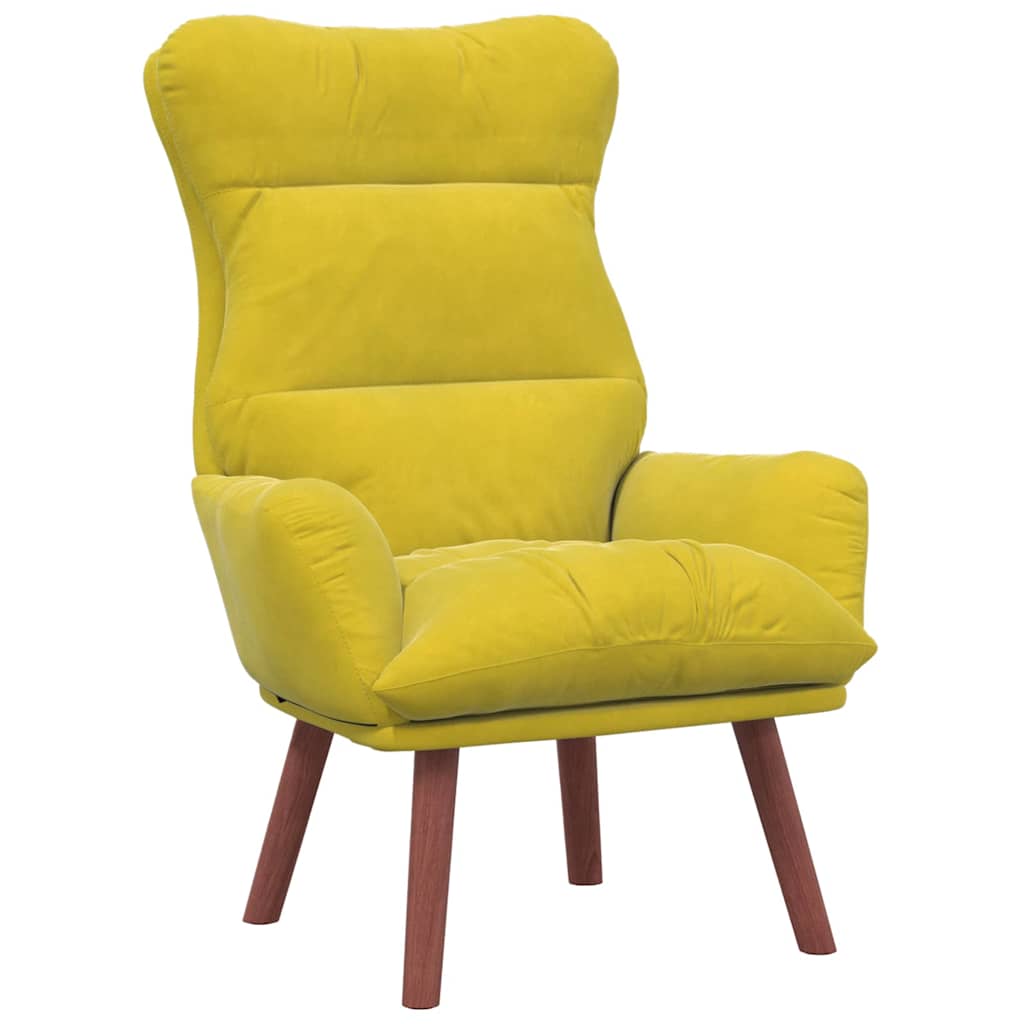 Sedia rilassante Giallo 69 x 74 x 93 cm Velluto