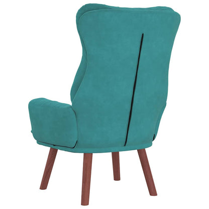 Sedia rilassante Turchese 69 x 74 x 93 cm Velluto