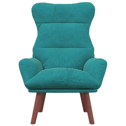 Sedia rilassante Turchese 69 x 74 x 93 cm Velluto
