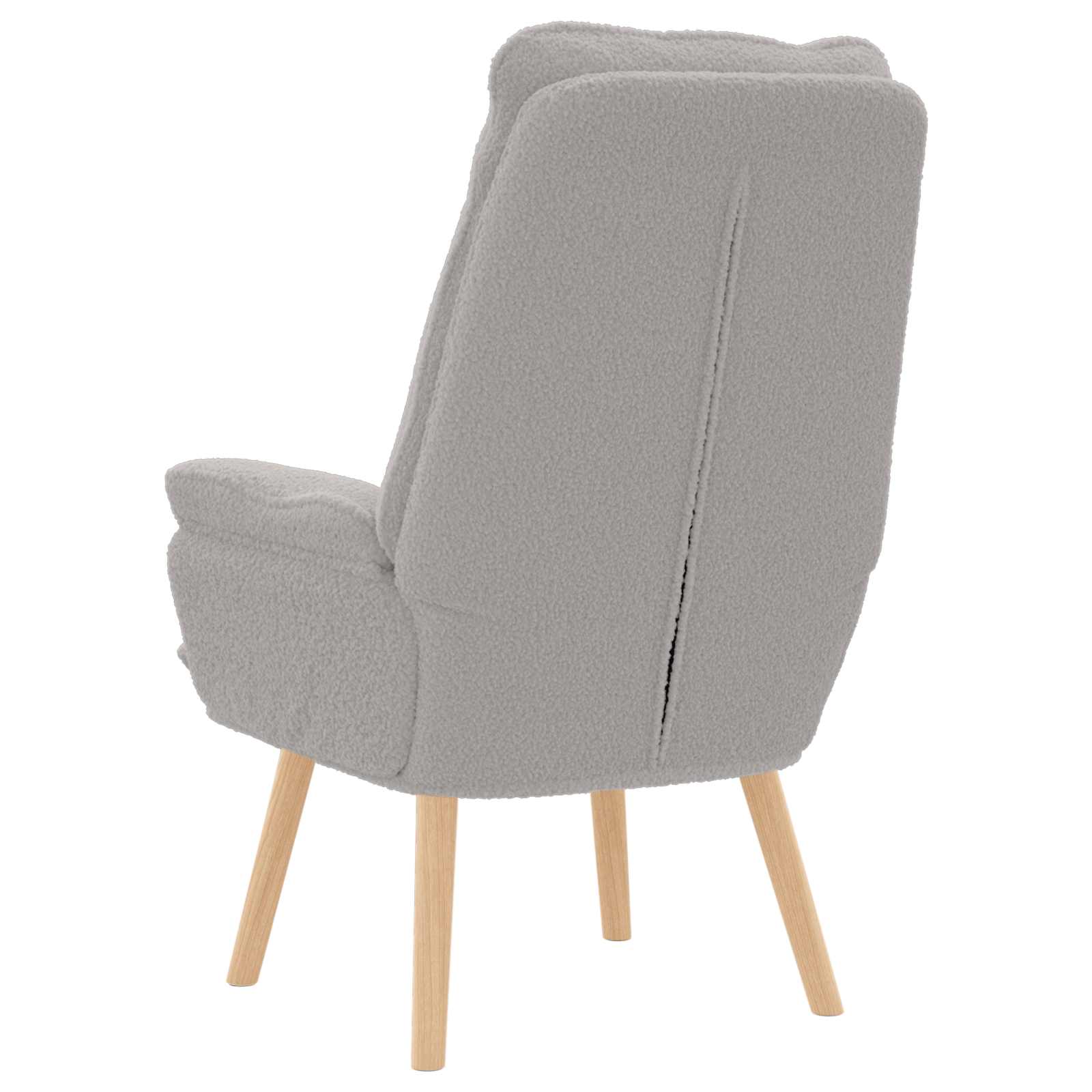 poltrona Grigio chiaro 69 x 74 x 93 cm Tessuto Sherpa | homemem39