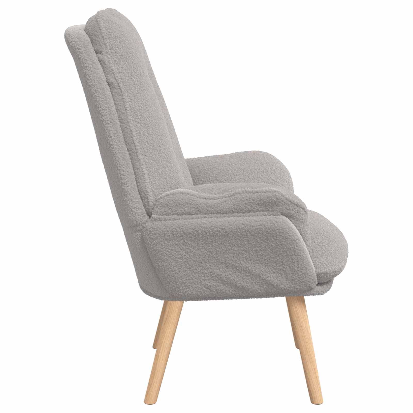 poltrona Grigio chiaro 69 x 74 x 93 cm Tessuto Sherpa | homemem39