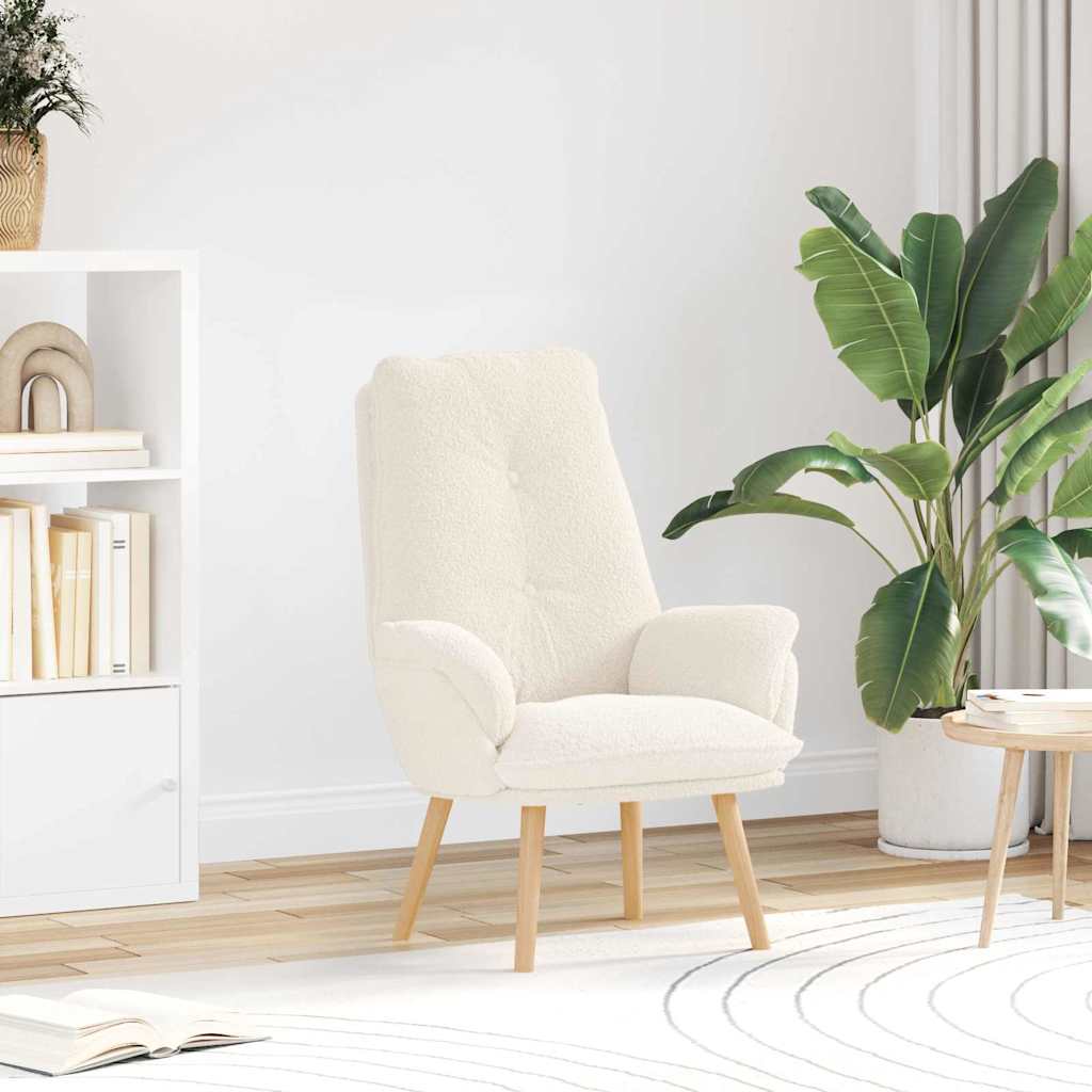 Sedia rilassante Crema 69 x 74 x 93 cm Tessuto