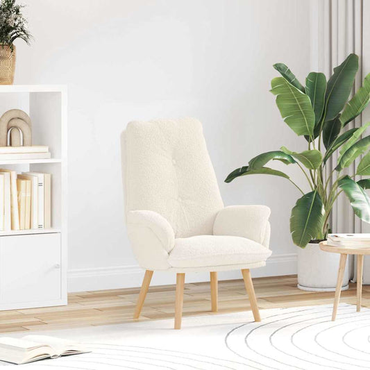 Sedia rilassante Crema 69 x 74 x 93 cm Tessuto