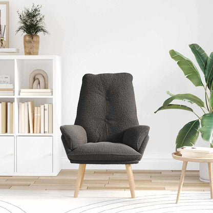 Sedia rilassante Grigio scuro 69 x 74 x 93 cm Tessuto