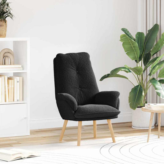 Sedia rilassante Nero 69 x 74 x 93 cm Tessuto