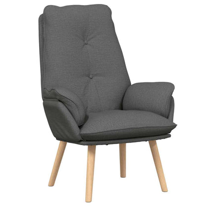 Sedia rilassante Grigio scuro 69 x 74 x 93 cm Tessuto
