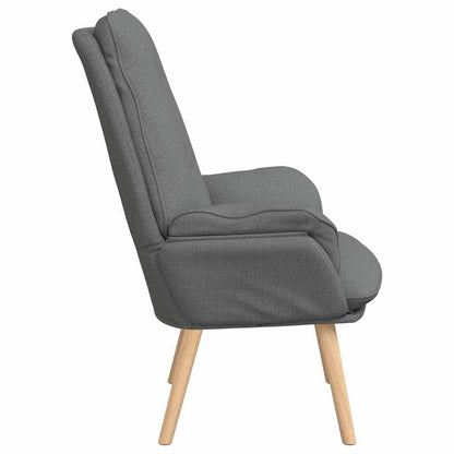 Sedia rilassante Grigio scuro 69 x 74 x 93 cm Tessuto
