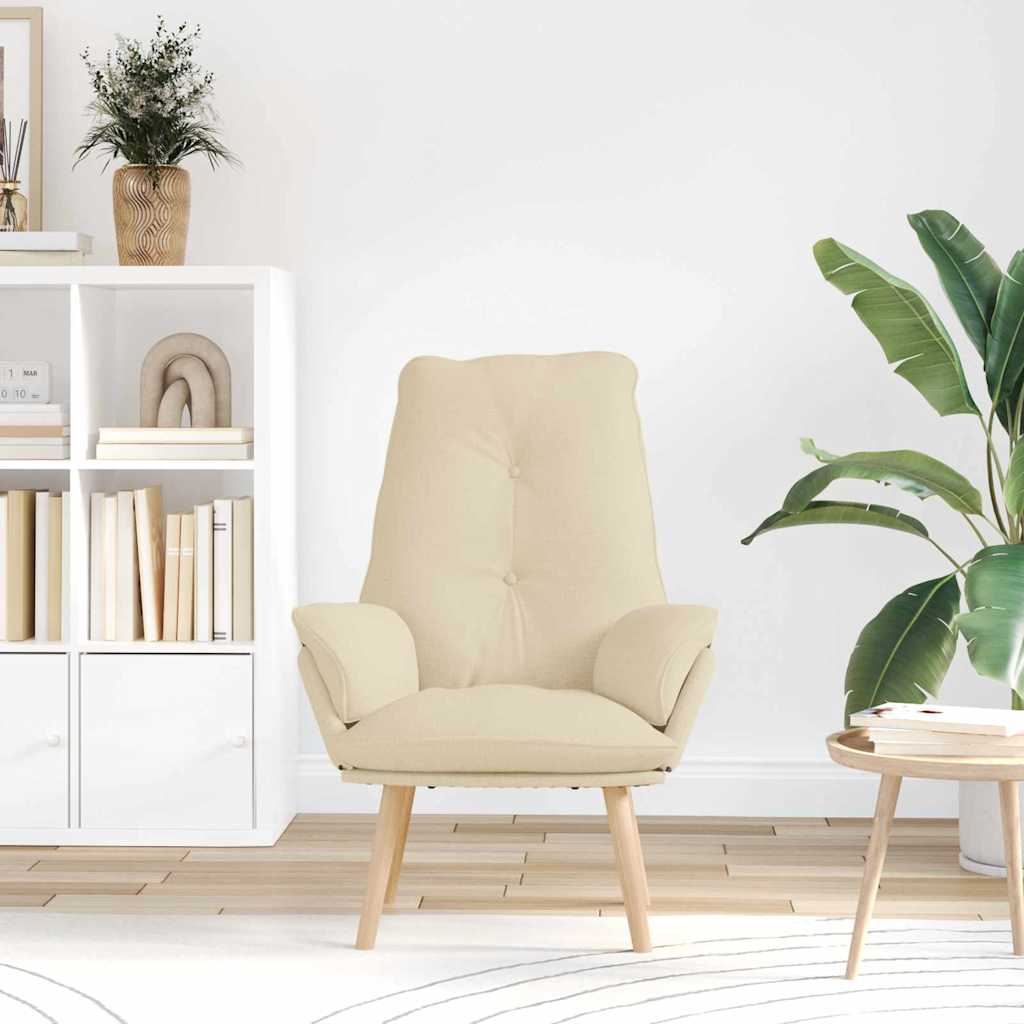 Sedia rilassante Crema 69 x 74 x 93 cm Tessuto