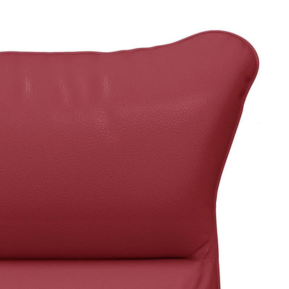 Sedia rilassante Rosso vino 69 x 74 x 93 cm Pelle sintetica
