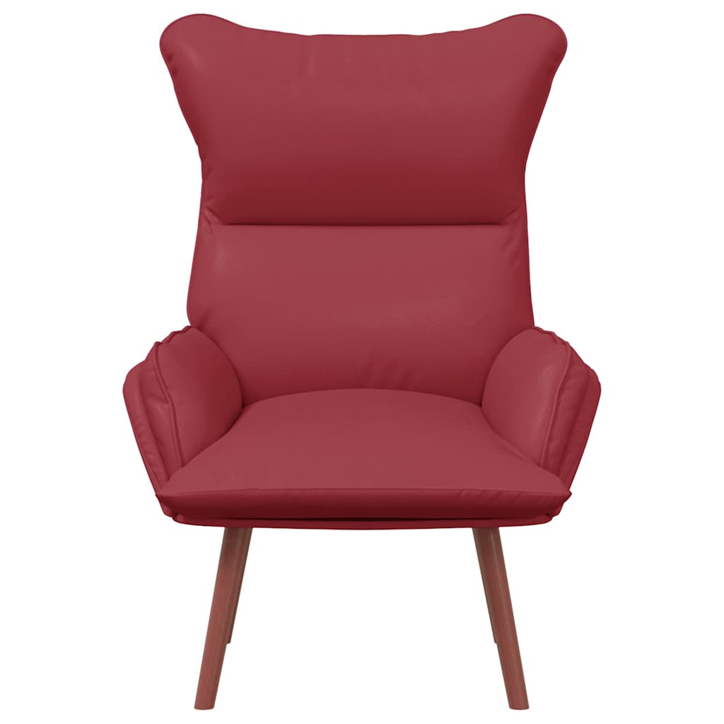 Sedia rilassante Rosso vino 69 x 74 x 93 cm Pelle sintetica