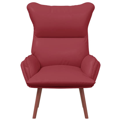 Sedia rilassante Rosso vino 69 x 74 x 93 cm Pelle sintetica