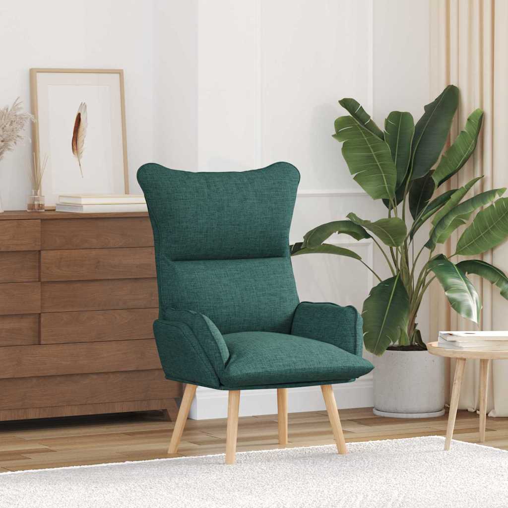 Sedia rilassante Verde scuro 69 x 74 x 93 cm Tessuto
