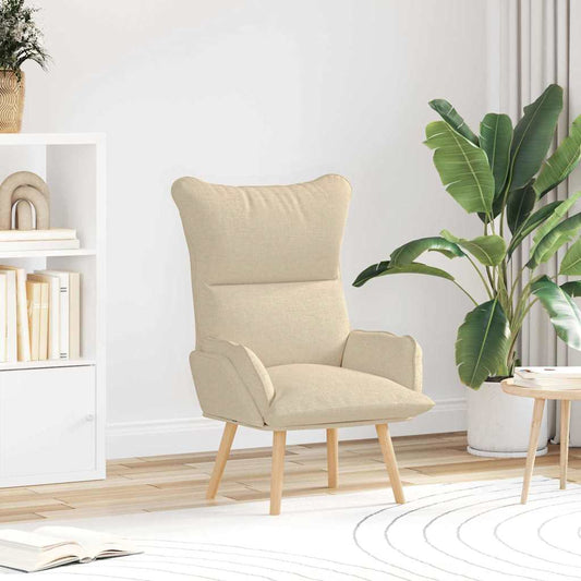 Sedia rilassante Crema 69 x 74 x 93 cm Tessuto