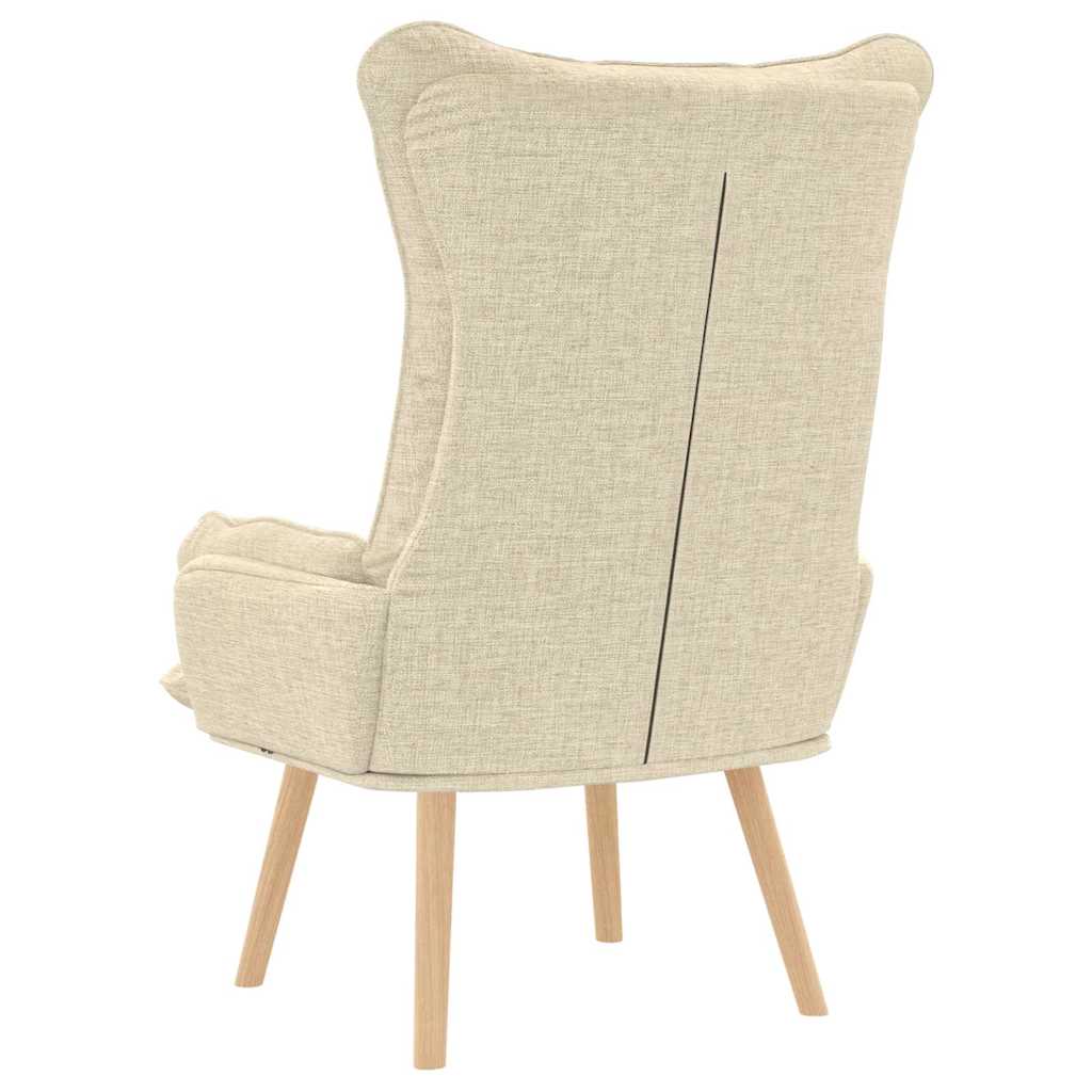 Sedia rilassante Crema 69 x 74 x 93 cm Tessuto