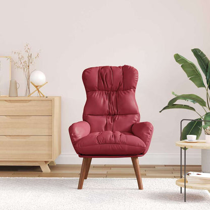 Sedia rilassante Rosso vino 69 x 74 x 93 cm Pelle sintetica
