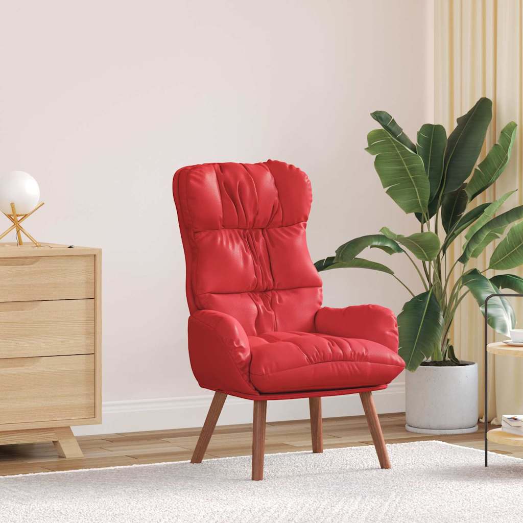 poltrona Rosso 69 x 74 x 93 cm Pelle Artificiale