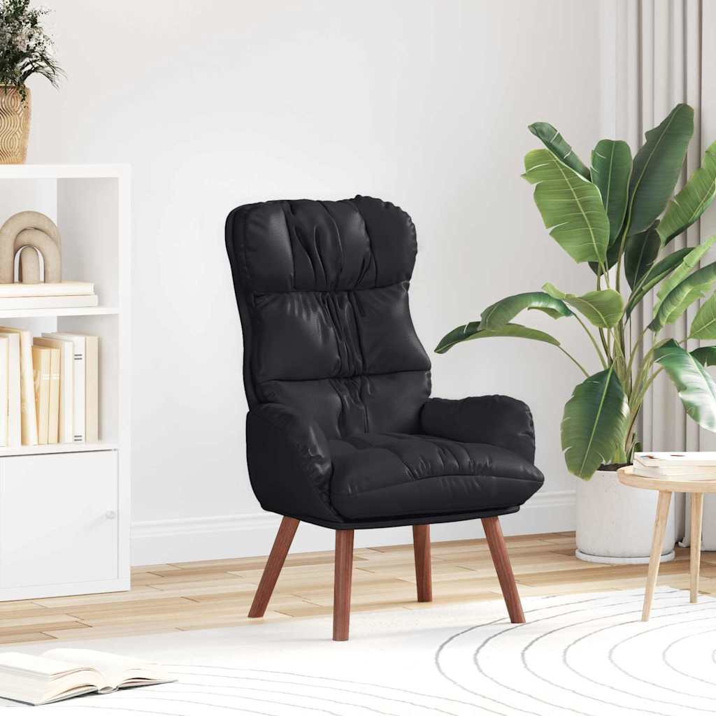 Sedia rilassante Nero 69 x 74 x 93 cm Pelle sintetica