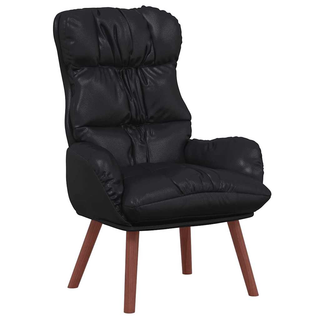Sedia rilassante Nero 69 x 74 x 93 cm Pelle sintetica