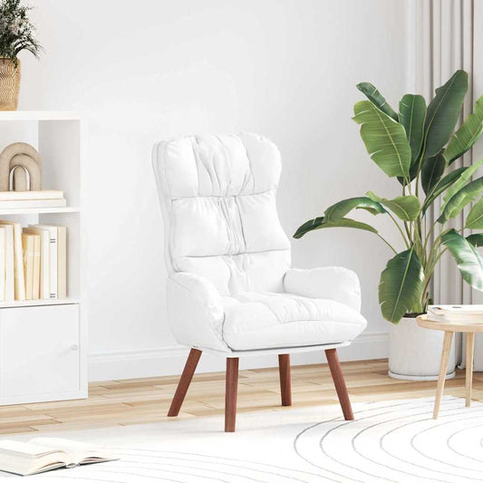 Sedia rilassante Bianco 69 x 74 x 93 cm Pelle sintetica