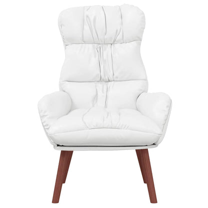 Sedia rilassante Bianco 69 x 74 x 93 cm Pelle sintetica
