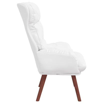 Sedia rilassante Bianco 69 x 74 x 93 cm Pelle sintetica