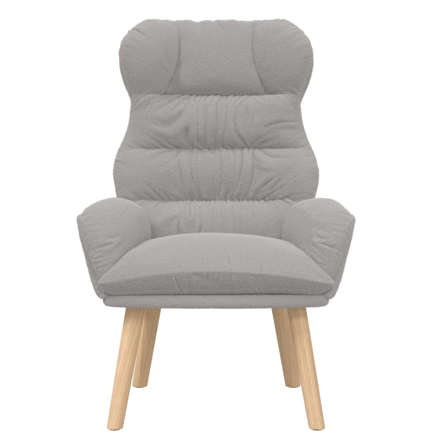 poltrona Grigio chiaro 69 x 74 x 93 cm Tessuto Sherpa