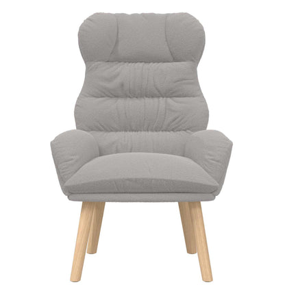 poltrona Grigio chiaro 69 x 74 x 93 cm Tessuto Sherpa