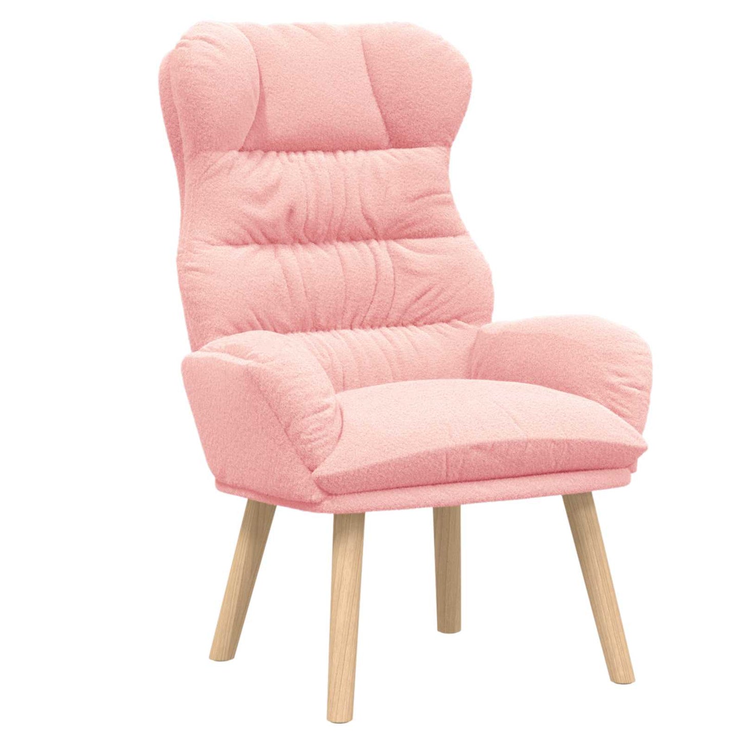 poltrona Rosa 69 x 74 x 93 cm Tessuto Sherpa