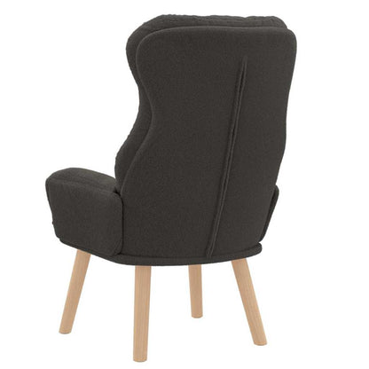 Sedia rilassante Grigio scuro 69 x 74 x 93 cm Tessuto