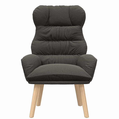 Sedia rilassante Grigio scuro 69 x 74 x 93 cm Tessuto