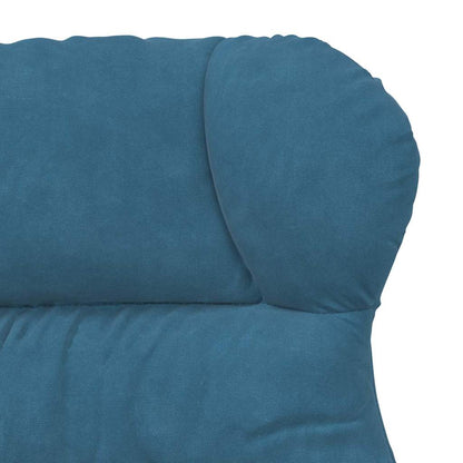 Sedia rilassante Blu 69 x 74 x 93 cm Velluto
