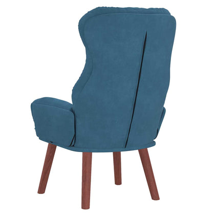 Sedia rilassante Blu 69 x 74 x 93 cm Velluto