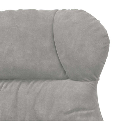 poltrona Grigio chiaro 69 x 74 x 93 cm Velluto