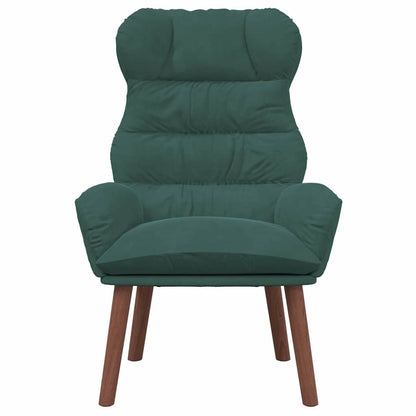 Sedia rilassante Verde scuro 69 x 74 x 93 cm Velluto