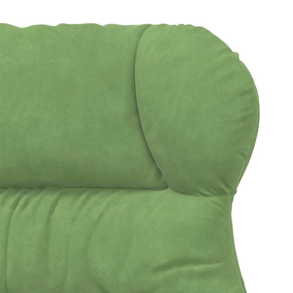 Sedia rilassante Verde chiaro 69 x 74 x 93 cm Velluto