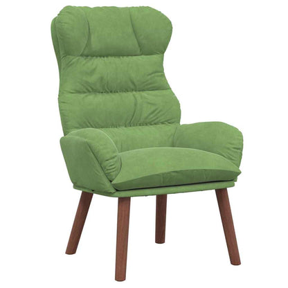 Sedia rilassante Verde chiaro 69 x 74 x 93 cm Velluto