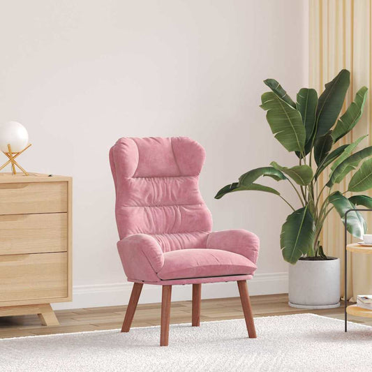 Sedia rilassante Rosa 69 x 74 x 93 cm Velluto