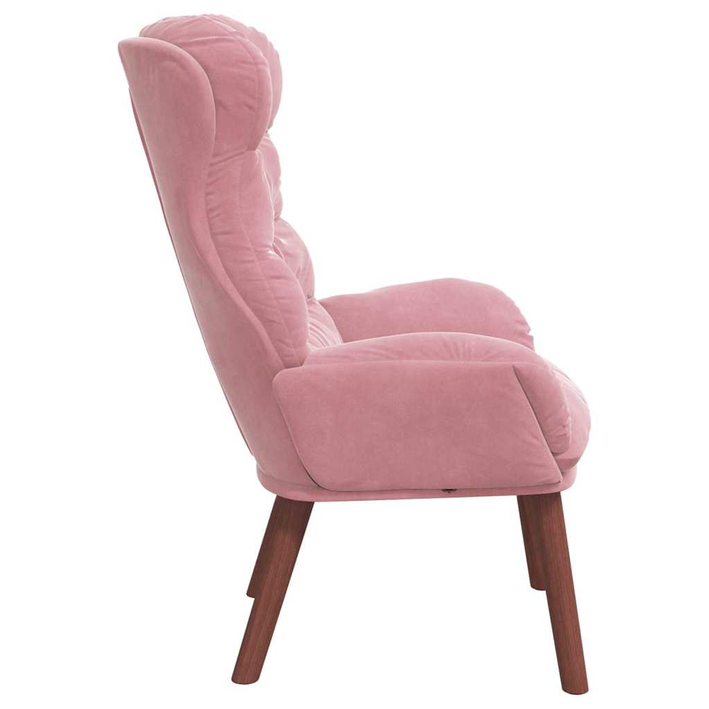 Sedia rilassante Rosa 69 x 74 x 93 cm Velluto