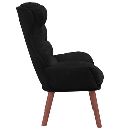 poltrona Nero 69 x 74 x 93 cm Velluto