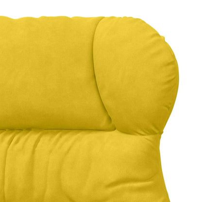 Sedia rilassante Giallo 69 x 74 x 93 cm Velluto