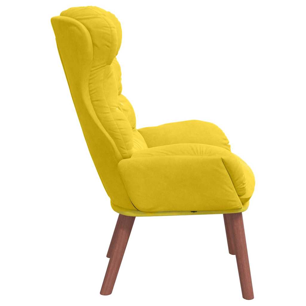 Sedia rilassante Giallo 69 x 74 x 93 cm Velluto