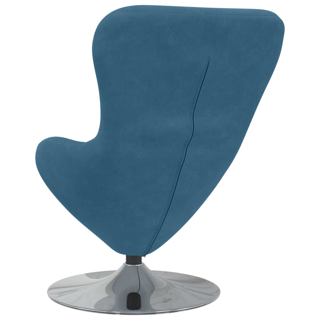 Poltrona uovo Blu 63 x 73 x 90 cm Velluto