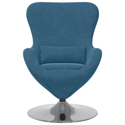 Poltrona uovo Blu 63 x 73 x 90 cm Velluto
