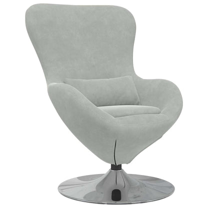 Poltrona uovo Grigio chiaro 63 x 73 x 90 cm Velluto