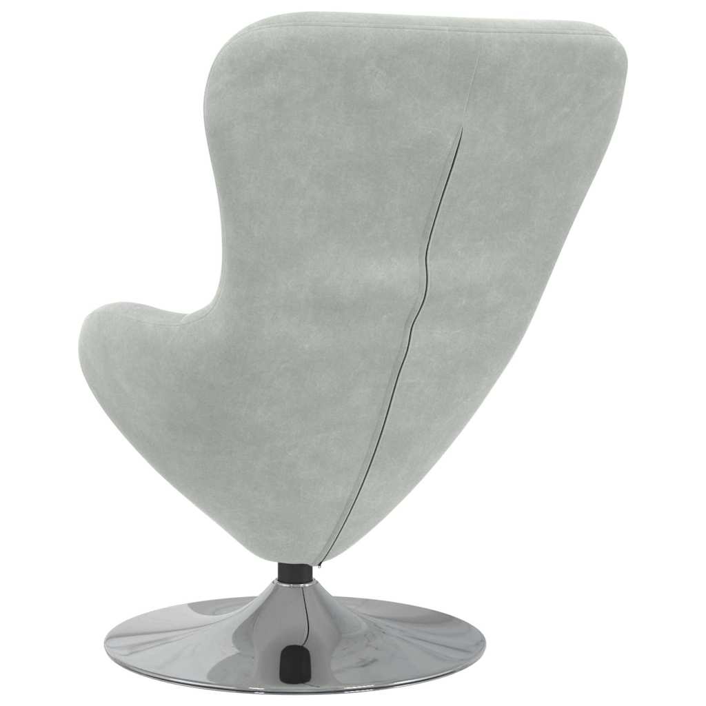 Poltrona uovo Grigio chiaro 63 x 73 x 90 cm Velluto