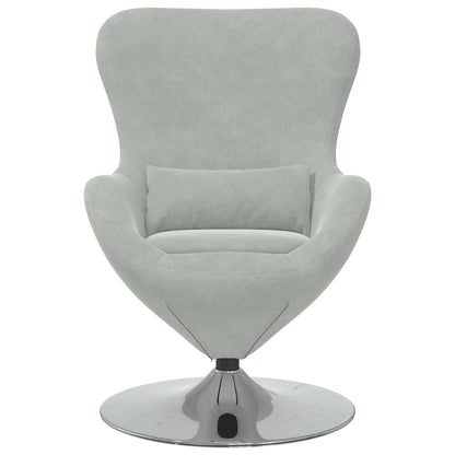 Poltrona uovo Grigio chiaro 63 x 73 x 90 cm Velluto