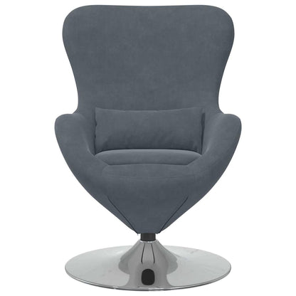 Poltrona uovo Grigio scuro 63 x 73 x 90 cm Velluto